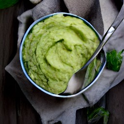 a smooth avocado dip.