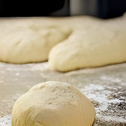 a kneaded focaccia dough.