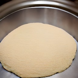 the bread machine will mix the ingredients together and produce a dough.