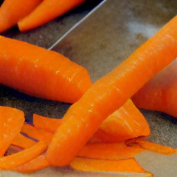 peeled carrots.