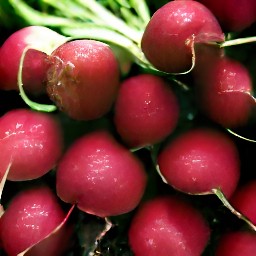 the radishes are clean.