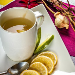 

Healthy, vegan and gluten-free hot lemon drink is a refreshing winter treat that requires no cooking and contains no eggs, nuts, soy or lactose.