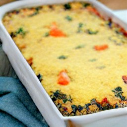 a southwestern quinoa vegetable casserole.