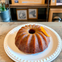 

This delicious soy-free European Persimmon Bundt Cake is made with freshly picked persimmons, granulated sugar, butter, eggs and all purpose flour. Topped with crunchy walnuts for a perfect dessert or snack.