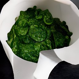 the chopped spinach is drained on a paper towel.