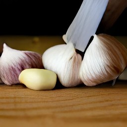 garlic that has been peeled.