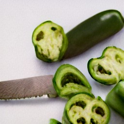 chopped jalapeno peppers and scallions.