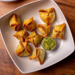 

Jalapeno wonton puffs are a delicious, nuts- and eggs-free Mexican snack or appetizer. They are made with cream cheese, monterey jack cheese, jalapeno peppers and spring roll wrappers fried in vegetable oil.