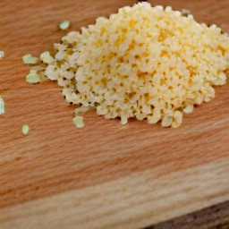 peeled and minced garlic.