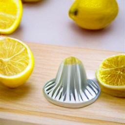 half a lemon with no zest and no juice.