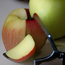 peeled apples.