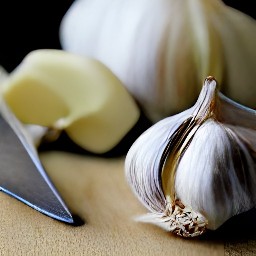 peeled garlic.