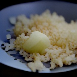 cut tomatoes. peel onions. mince the peeled onions. peel and mince garlic.: cut tomatoes, peeled onions, minced onion, peeled and minced garlic.