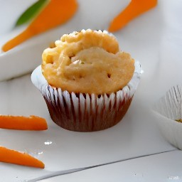 the cupcake liners filled with the batter 2/3 full.