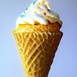 the frosting is divided evenly among the ice cream cones, and each one is topped with sprinkles.
