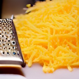 grated cheddar cheese.