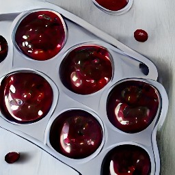 the cherry pie filling will spread over each cheesecake, and the cheesecakes will need to chill in the fridge for 60 minutes. the cookie cups should be taken out of the fridge to rest before serving.