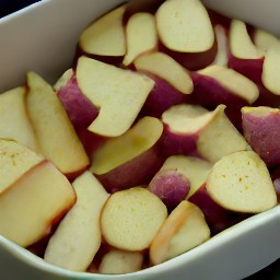 a baked potato dish that is seasoned with salt, black pepper, and oregano.