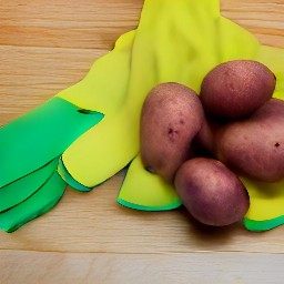 clean red potatoes.
