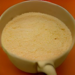 a crumbly mixture of buttermilk biscuit mix, brown sugar, butter, and cinnamon.
