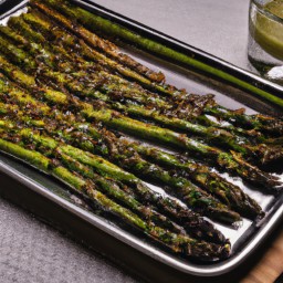
Roasted asparagus with garlic is a gluten-free, eggs-free, nuts-free and soy-free side dish that provides an easy way to enjoy healthy veggies while still being full of flavor.