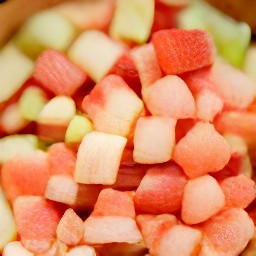 a rhubarb mixture.