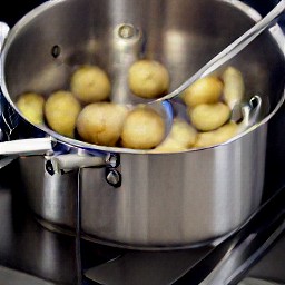 boiled baby potatoes.