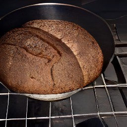 the pan placed in the hot oven and will bake for 30 minutes.