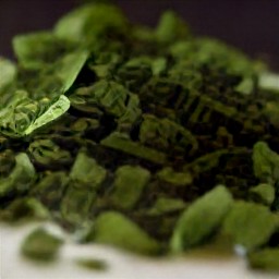 chopped basil and scallion.