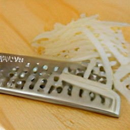 a shredded onion.