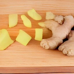 finely chopped ginger.