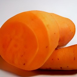 peeled sweet potatoes.