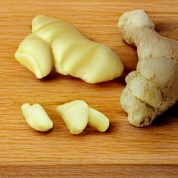 the ginger peeled.