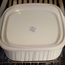 the corningware dish baked in the hot oven for 20 minutes.