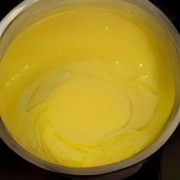 a bowl of melted butter.