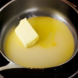 melted butter.