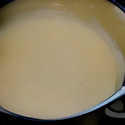 a bowl of batter.