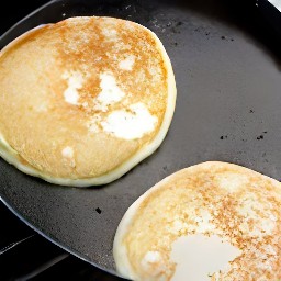 a cooked pancake.