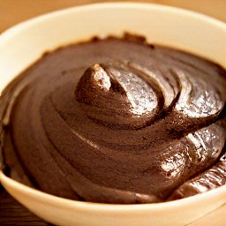 a bowl of brownie batter.
