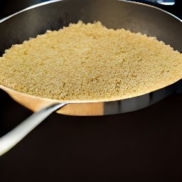 cooked bulgur.