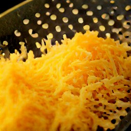 grated cheddar cheese.