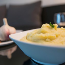 

Creamy, garlicky mashed red potatoes - a gluten-free, egg-free, nut-free and soy- free European/British side dish or snack/appetizer.
