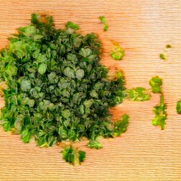 finely chopped cilantro.