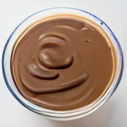 a bowl of chocolatey water.
