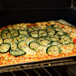 the baking sheet cooked in the hot oven for 30 minutes.