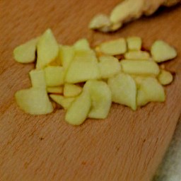 finely chopped ginger.