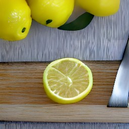 two lemon halves.