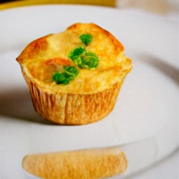 a baked dauphinoise gratin served on a plate.