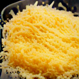 grated gouda cheese.