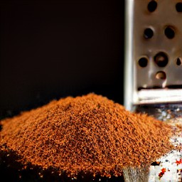 grated nutmeg.